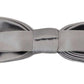 Dolce & Gabbana Elegant Gray Silk Bow Tie