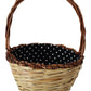 Dolce & Gabbana Beige Wood Wicker Rattan Basket Tote Bag