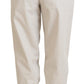Dolce & Gabbana Chic Beige Cotton Trousers for Elegant Comfort