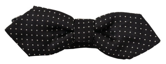 Dolce & Gabbana Exquisite Silk Polka Dot Bow Tie