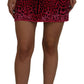 Dolce & Gabbana Chic High Waist Pink Leopard Mini Skirt
