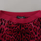 Dolce & Gabbana Chic High Waist Pink Leopard Mini Skirt