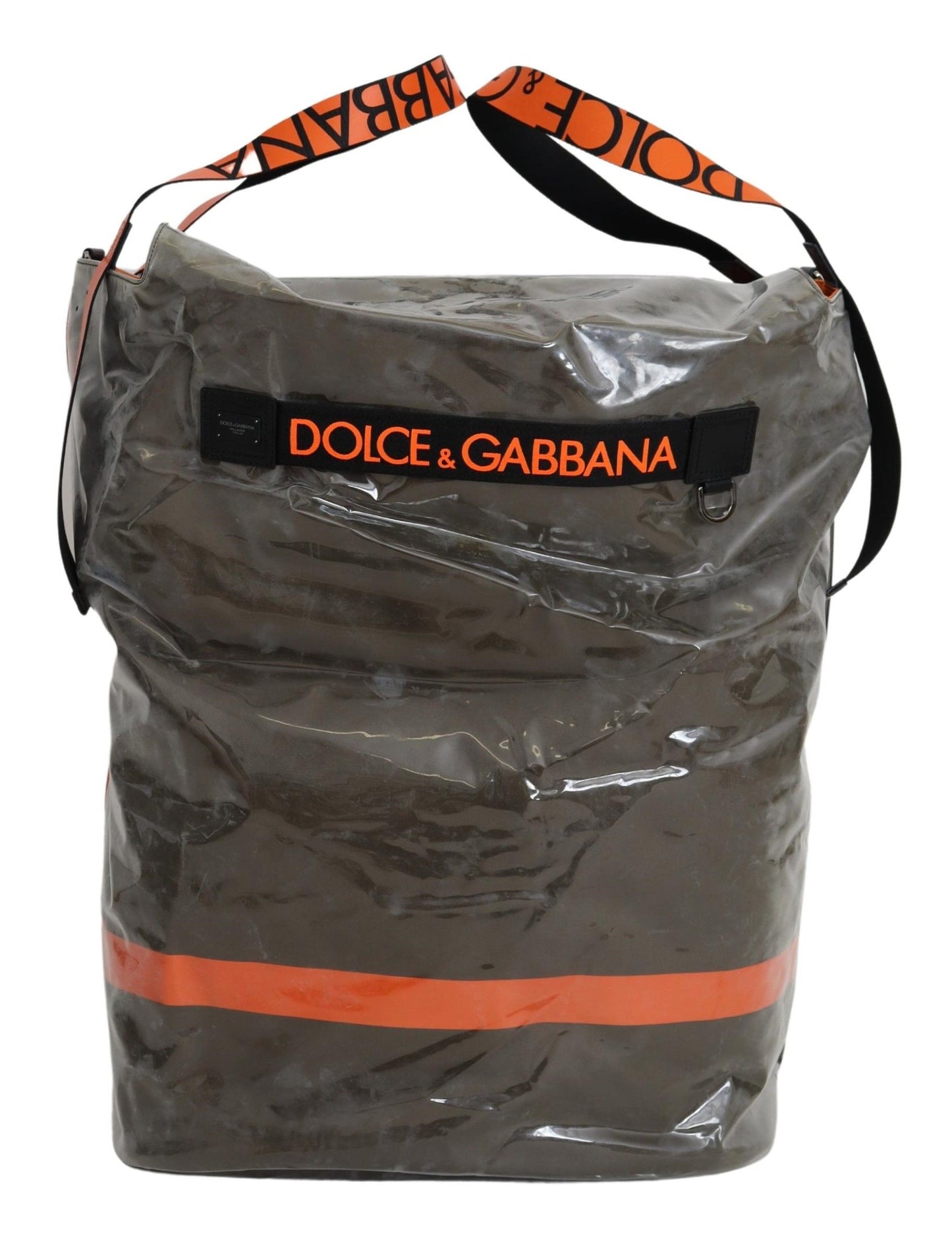 Dolce & Gabbana Cotton Men Large Fabric Green Shopping Tote Bag