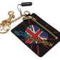 Dolce & Gabbana Elegant Leather Coin Wallet With Keyring