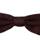 Dolce & Gabbana Elegant Silk Purple Dotted Bow Tie