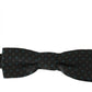 Dolce & Gabbana Elegant Gray Silk Patterned Bow Tie