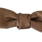 Dolce & Gabbana Elegant Brown Gold Bow Tie