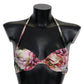 Dolce & Gabbana Floral Elegance Elastic Bikini Top