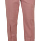 Dolce & Gabbana Chic MidWaist Virgin Wool Pink Pants