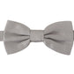 Dolce & Gabbana Chic Gray Silk Bow Tie
