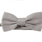 Dolce & Gabbana Chic Gray Silk Bow Tie