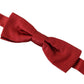 Dolce & Gabbana Elegant Silk Red Bow Tie