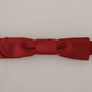 Dolce & Gabbana Elegant Red Silk Bow Tie