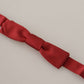 Dolce & Gabbana Elegant Red Silk Bow Tie