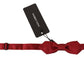 Dolce & Gabbana Elegant Red Silk Bow Tie