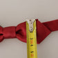 Dolce & Gabbana Elegant Red Silk Bow Tie