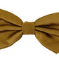 Dolce & Gabbana Elegant Mustard Silk Bow Tie