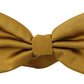 Dolce & Gabbana Elegant Mustard Silk Bow Tie