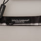 Dolce & Gabbana Elegant Silk Bow Tie in Black and Grey
