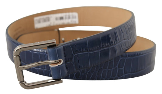 Dolce & Gabbana Elegant Genuine Crocodile Leather Belt