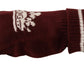 Dolce & Gabbana Elegant Red Cashmere Gloves with Crown Motif