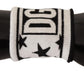 Dolce & Gabbana White Black Wool Logo #DGMILLENNIALS Wristband