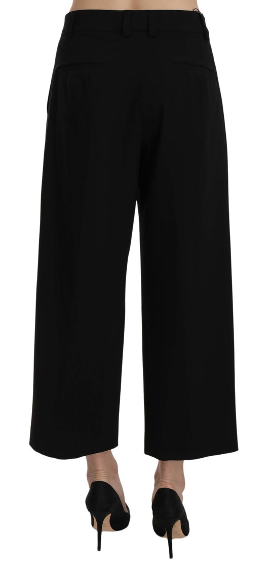 Dolce & Gabbana Elegant Black Cotton Trousers