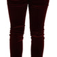Dolce & Gabbana Exquisite Bordeaux Red Skinny Pants