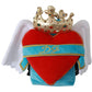 Dolce & Gabbana Red Blue Heart Wings DG Crown School Backpack