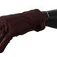 Dolce & Gabbana Elegant Maroon Wrist-Length Lambskin Gloves