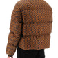 Bally short puffer jacket with pennant motif