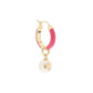 Jimmy choo hoop earrings with pearls
