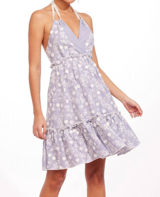 Trixie Dress In Cassis Bloom
