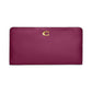 Smooth Skinny Snap-Tab Closure Leather Wallet