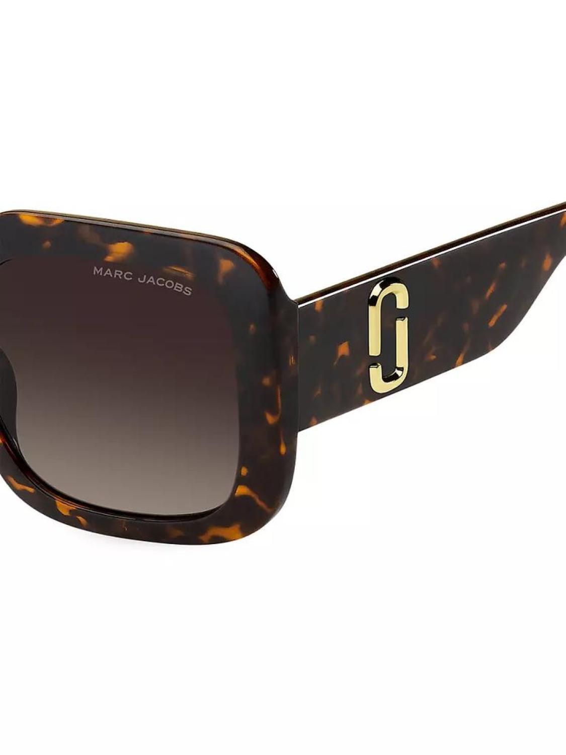 53MM Square Colorblocked Sunglasses