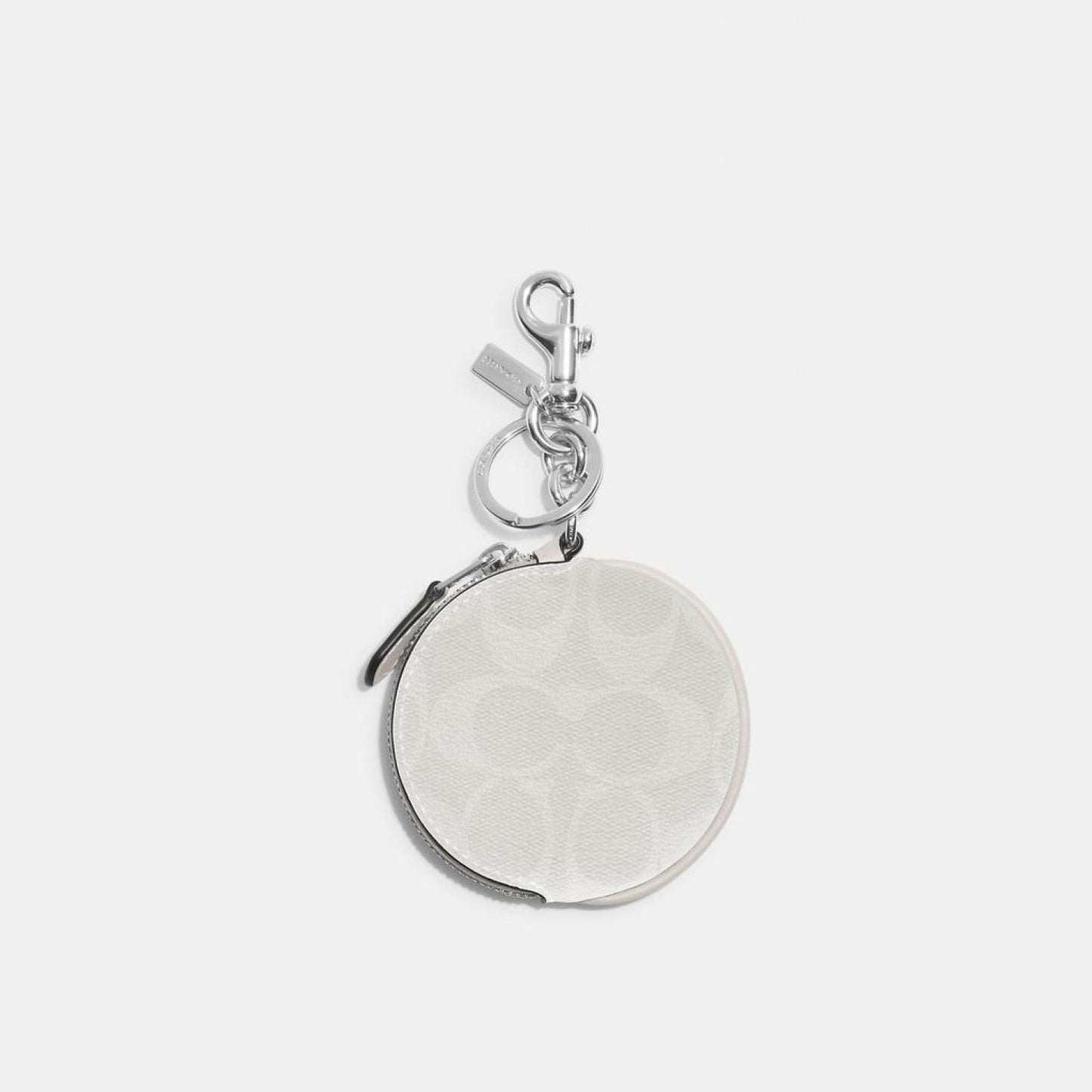 Coach Outlet Circular Coin Pouch In Signature Canvas
