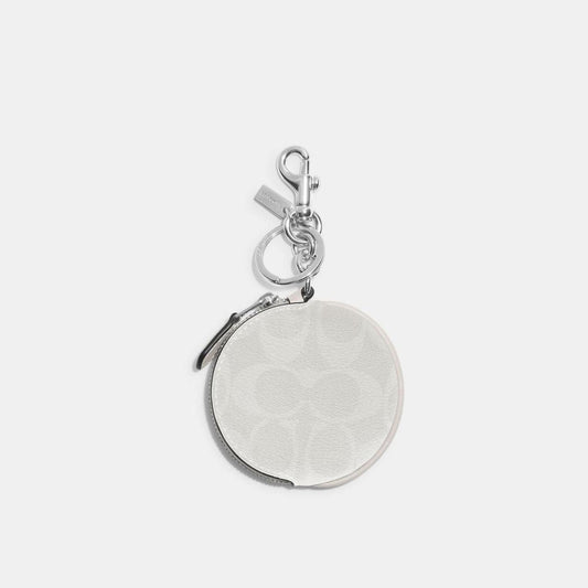 Coach Outlet Circular Coin Pouch In Signature Canvas