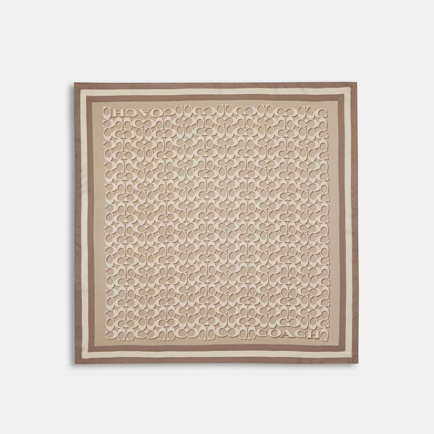 Coach Outlet Signature Print Silk Square Scarf