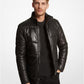 Quilted Leather Puffer Jacket