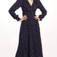 Danielle Dress In Sapphire Dots