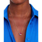 Gold-Tone Cubic Zirconia & Imitation Pearl Cluster Pendant Necklace, 16" + 3" extender