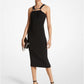 Stretch Matte Jersey Necklace Dress