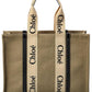 Chloé Woody Large Canvas & Leather Tote