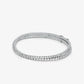 Precious Metal-Plated Brass Double Wrap Tennis Bracelet