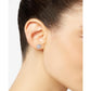 Women's Sterling Silver Pavé Studs