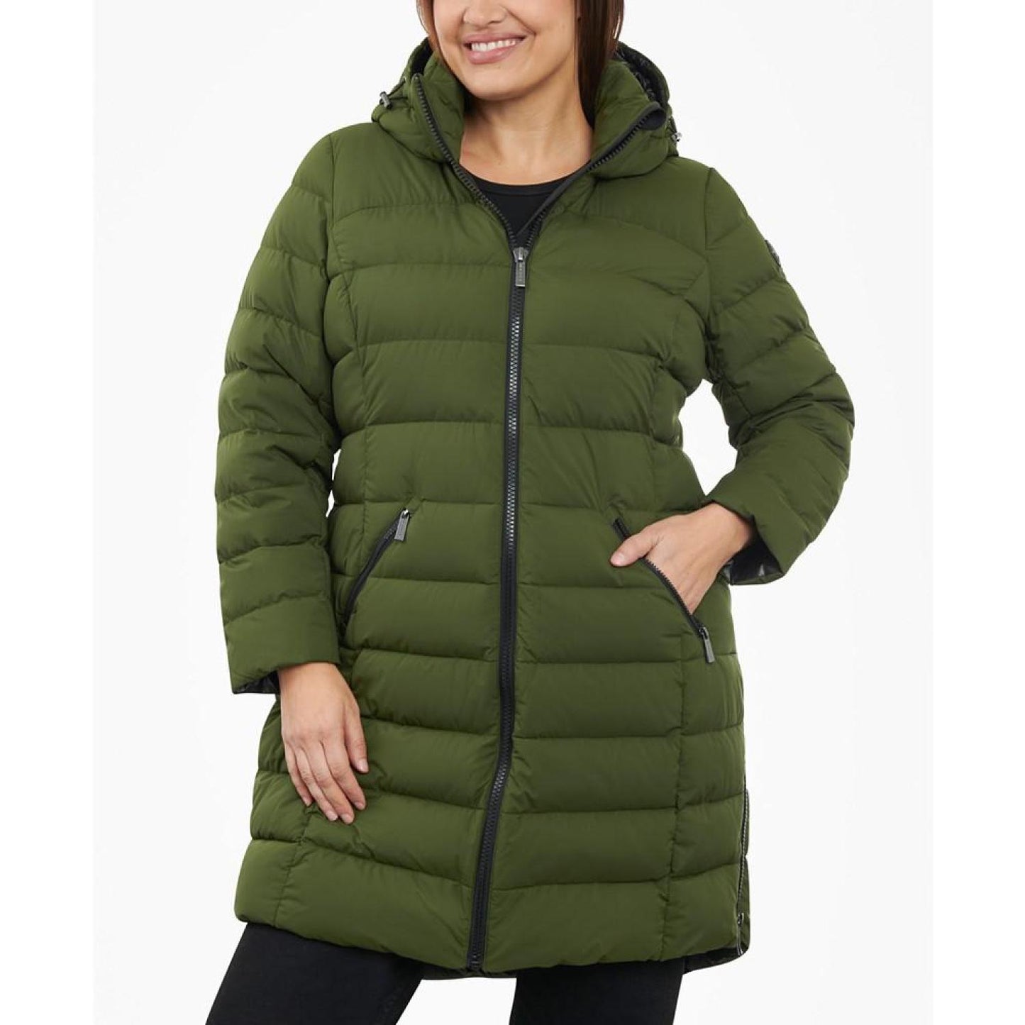 Women's Plus Size Hooded Down Packable Puffer Coat