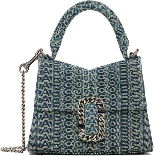 Blue 'The St. Marc Mini Top Handle' Bag