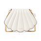Under the Sea Pearlized Smooth Leather Seashell Mini Crossbody