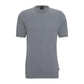 Short-sleeved sweater with crew neckline in piqu fabric