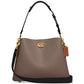 Pebble Leather Willow Shoulder Bag with Convertible Straps